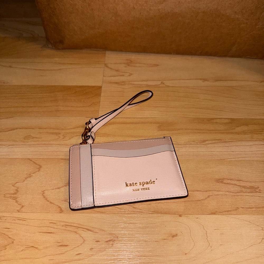 Kate Spade Blush and Cream Wristlet